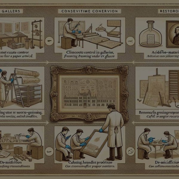 Quelles sont les méthodes de conservation des œuvres d'art en papier ?